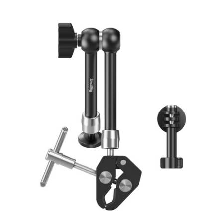SmallRig 5605 - ramię Magic Arm z zaciskiem szczękowym do kamer sportowych - zawartość zestawu
